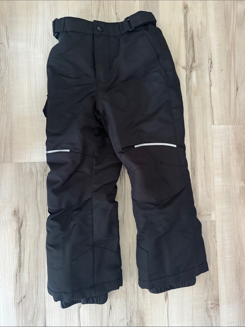 Swiss Tech Kids Black Snow Pants with Reflective Accents